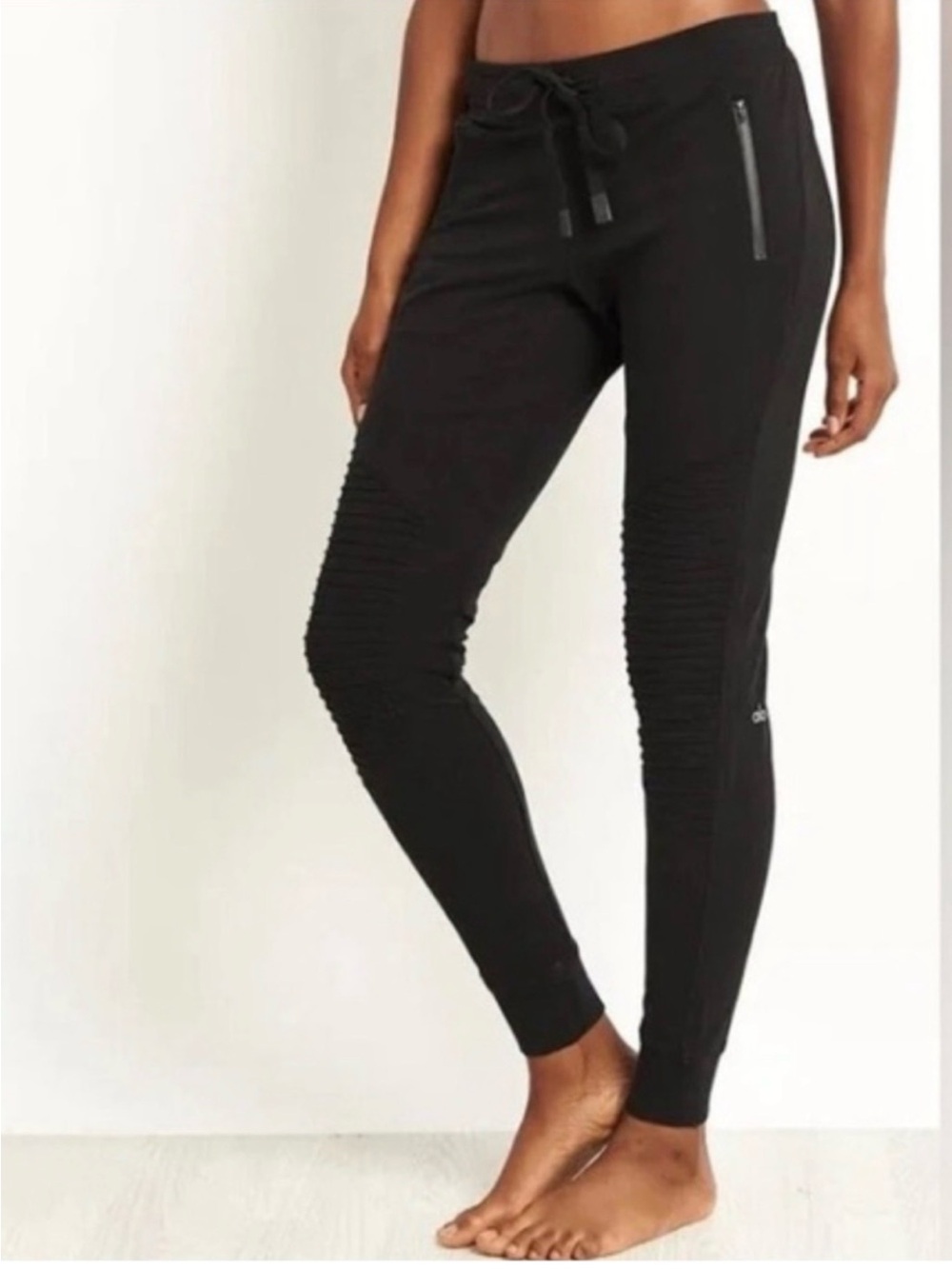 Alo moto jogger sweatpants black Sz Small - Picture 2 of 6